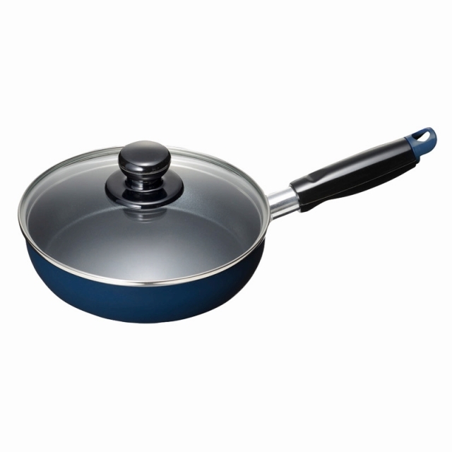 スティージーII IH対応ガラス蓋付フライパン18cm