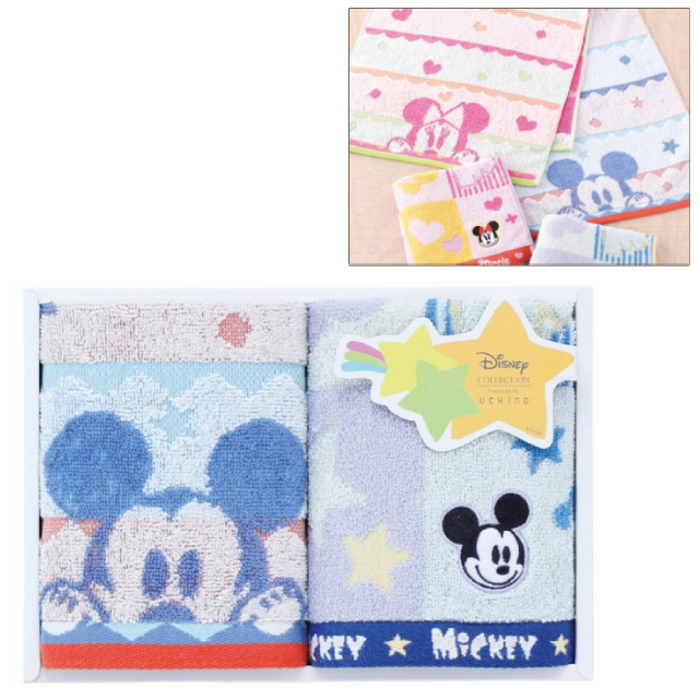 ディズニー ハピネスフレーク ゲストタオル2P