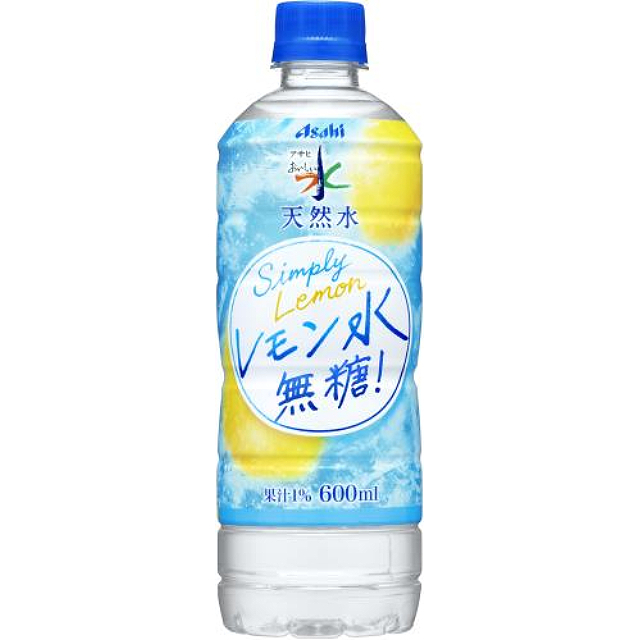 アサヒ おいしい水 天然水 レモン水 無糖 PET600ml×24本