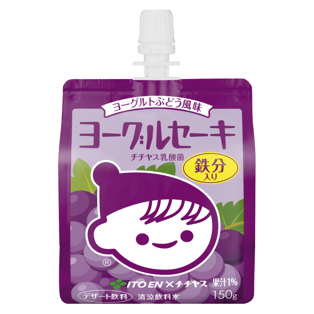 伊藤園 ヨーグルセーキ ヨーグルトぶどう風味 パウチ 150g×6本【2025年3月発売】