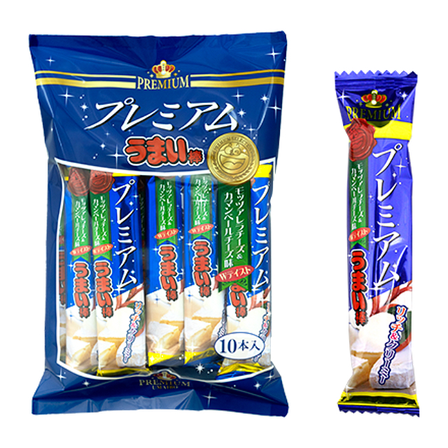 プレミアムうまい棒 モッツアレラチーズ&カマンベールチーズ味 10本