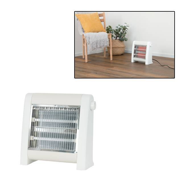 【ゼピール】電気ストーブ 800W ZDQ-08B-W