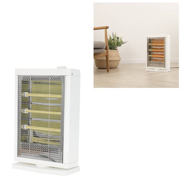 【ゼピール】自動首振り電気ストーブ 900W ZDQ-09B-W