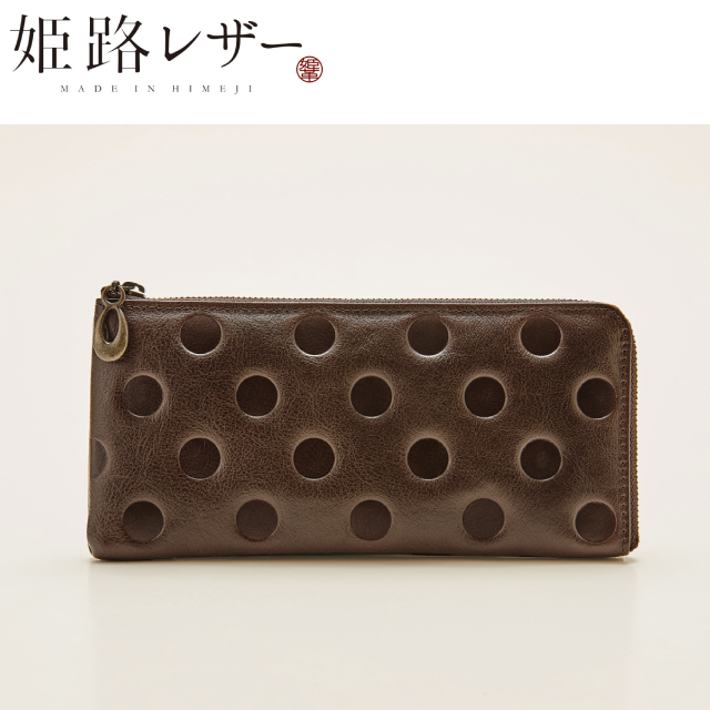 姫路レザー牛革L字ファスナー長財布