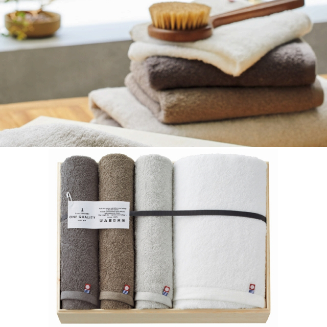 今治タオル ONE QUALITY バス1P・フェイスタオル3P
