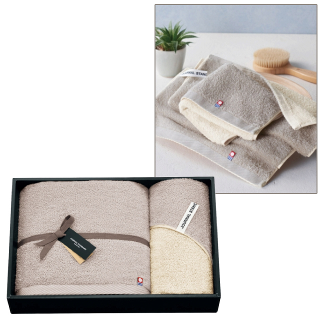 ジャーナルスタンダードファニチャー ダブル バス1P・フェイスタオル1P