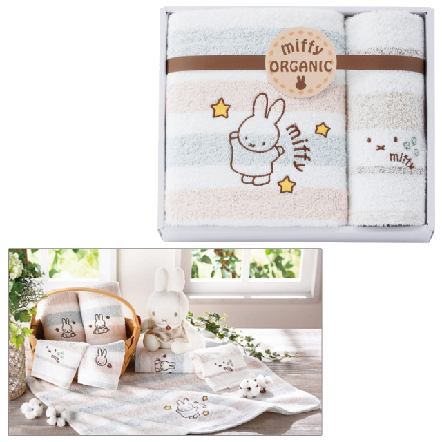 ミッフィー オーガニック バス1P・ウォッシュタオル1P