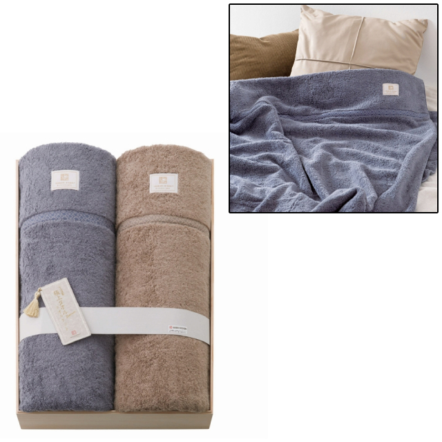 今治謹製 木箱入り 極上タオル スーペリアル タオルケット2P