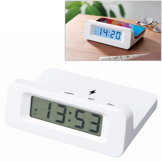 ワイヤレスチャージャークロック