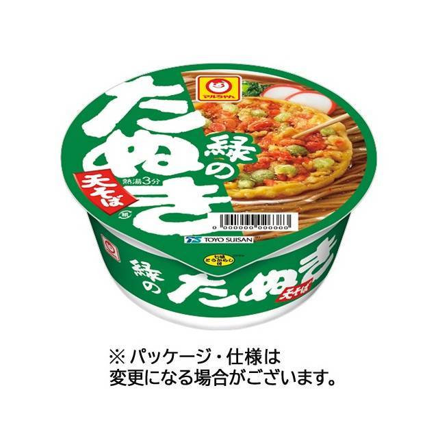 東洋水産 マルちゃん 緑のたぬき天そば(東) 1セット(24食)