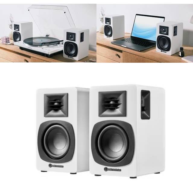オーディオテクニカ パワードブックシェルフスピーカー Bluetooth対応 AT-SP3X