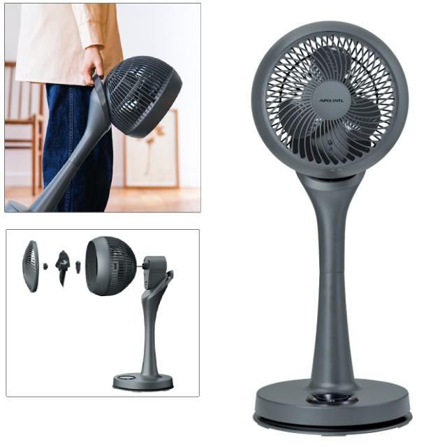 【アピックス】お掃除簡単サーキュレーションファン AFC-945R-GY